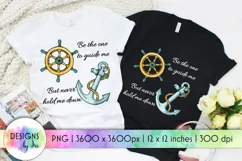 Anchor Watercolor Design | Positive Quote | Sublimation Product Image 1
