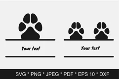 Dog paw SVG. Puppy dog paws SVG Product Image 1