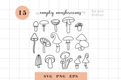 Mushroom SVG, Magic mushroom Svg, Witchy svg, Celestial svg Product Image 3