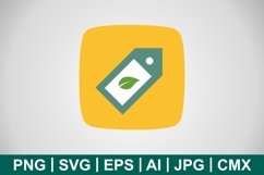 Vector Eco Label Icon Product Image 1