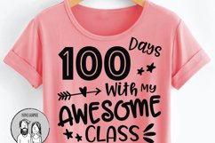 100 days with my awesome class, Teacher 100th day of school Product Image 3