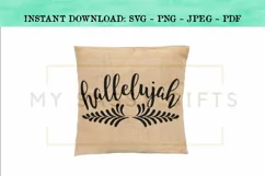 Hallelujah Inspirational Christian Hymn SVG Product Image 4