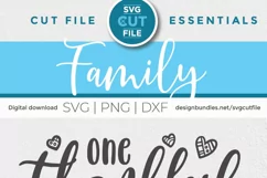 Gigi svg - One thankful Gigi - a grandma svg for crafters Product Image 4