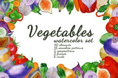 Watercolor vegetables Product Image 1