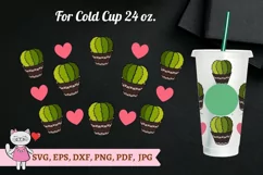 Cactus svg for Full Wrap Venti Cold Cup 24 oz Product Image 3