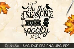 Tis The Season To Be Spooky SVG Funny Halloween Witch svg Product Image 1