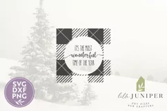 Most Wonderful Time of the Year SVG, Buffalo Plaid SVG Product Image 2