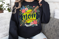 Softball Mom Floral PNG Product Image 7