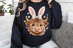 Easter Highland Cow png Product Image 2