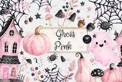 Halloween Ghost Pink Clipart Product Image 1