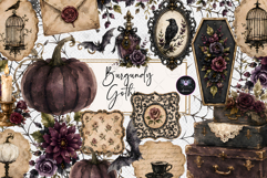 Gothic Halloween Clipart Product Image 1