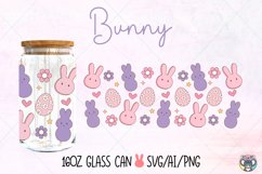 Easter Can Glass Wrap svg 16oz Libbey Glass Can Wrap svg Product Image 1