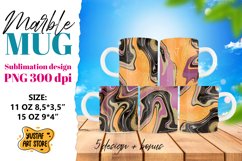 Marble sublimation mug. Fluid paint 5 design 11oz 15oz mug Product Image 2