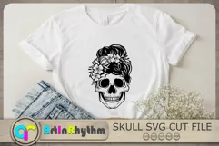 Floral Skull SVG, Halloween SVG, Skull SVG, Skull SVG File Product Image 3