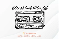 Cassette Tape Svg, Old School Svg, Retro Vintage Style Svg Product Image 3