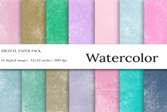Summer Colors Watercolor Digital Papers Product Image 1