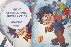 Merry Christmas Card. Printable cards Product Image 1