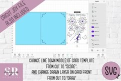 3D Birthday card insert design| Paper cutting |Cricut Card Product Image 2