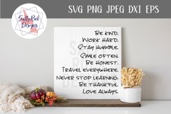 Be Kind SVG, Words of Wisdom svg, Words of Wisdom decal svg Product Image 1