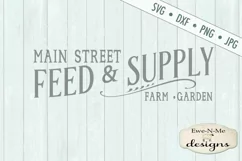 Main Street Feed Supply Farm Garden SVG DXF File Product Image 2