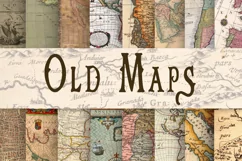 Old Maps Digital Paper - Free Design of The Week Product Image 1