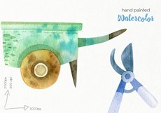 Watercolor Garden Clipart - PNG Files Product Image 3