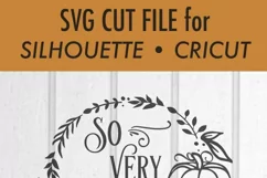 So Very Thankful - Thanksgiving - Pumpkin Wreath - SVG DXF Product Image 3