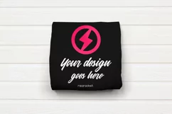 Square Folded Shirt Photoshop PSD & PNG Product Mockup Product Image 5