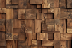 3D Wooden Blocks Background Wallpaper Product Image 1