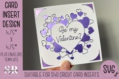 Valentines insert card | Paper cutting | Cricut Card s40 Product Image 1