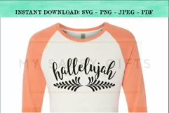 Hallelujah Inspirational Christian Hymn SVG Product Image 5