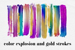 Gradient And Gold Brush Strokes Product Image 1