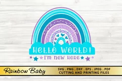 New Born Baby SVG PNG EPS DXF File Rainbow SVG Cut files Product Image 4