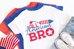 All American bro |patriotic SVG for boys Product Image 2