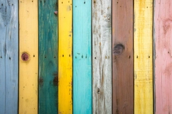 Easter color wooden planks table Product Image 1