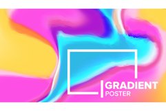 Gradient Fluid Background Vector. Poster Composition. Annual Product Image 1