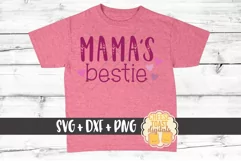 Mama's Bestie - Mom SVG PNG DXF Cut Files Product Image 1