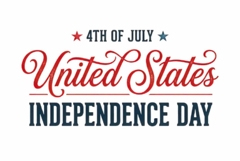 Happy 4TH JULY Retro typography design Product Image 1