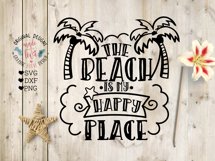 The Beach is my Happy Place Cut File and Sublimation Product Image 1