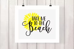 Take me to the beach svg, summer beach shirt svg Product Image 2