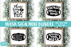 Wear A Mask Sign SVG Bundle - 4 Designs Mini Bundle Product Image 1