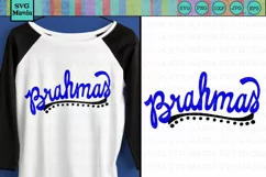Brahmas SVG File, Brahma Sports Mom SVG, Brahma Team SVG Product Image 1