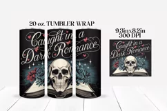 Caught In A Dark Romance Tumbler Wrap PNG Sublimation Product Image 2