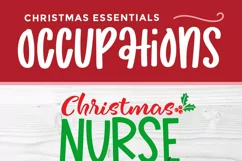 Christmas Nurse svg - Nurse Christmas Crew svg for crafters Product Image 5