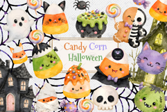 Candy Corn Halloween Clipart Product Image 1