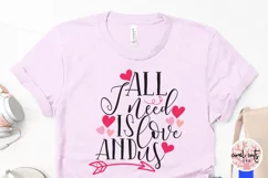 All i need is love and us - Love & Valentine SVG EPS DXF PNG Product Image 3
