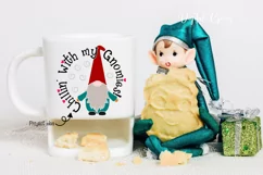 Chillin' with my Gnomies, Gnome design. SVG / DXF / PNG Product Image 4
