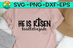 He Is Risen - Hallelujah - SVG DXF Png Eps Product Image 1