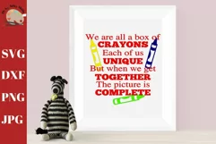 Box of Crayons School Wall Decor Teacher Wall Print Product Image 1