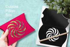 Swirl Ornament Cuttable Pillow Box for Small Holidays Gifts Product Image 2
